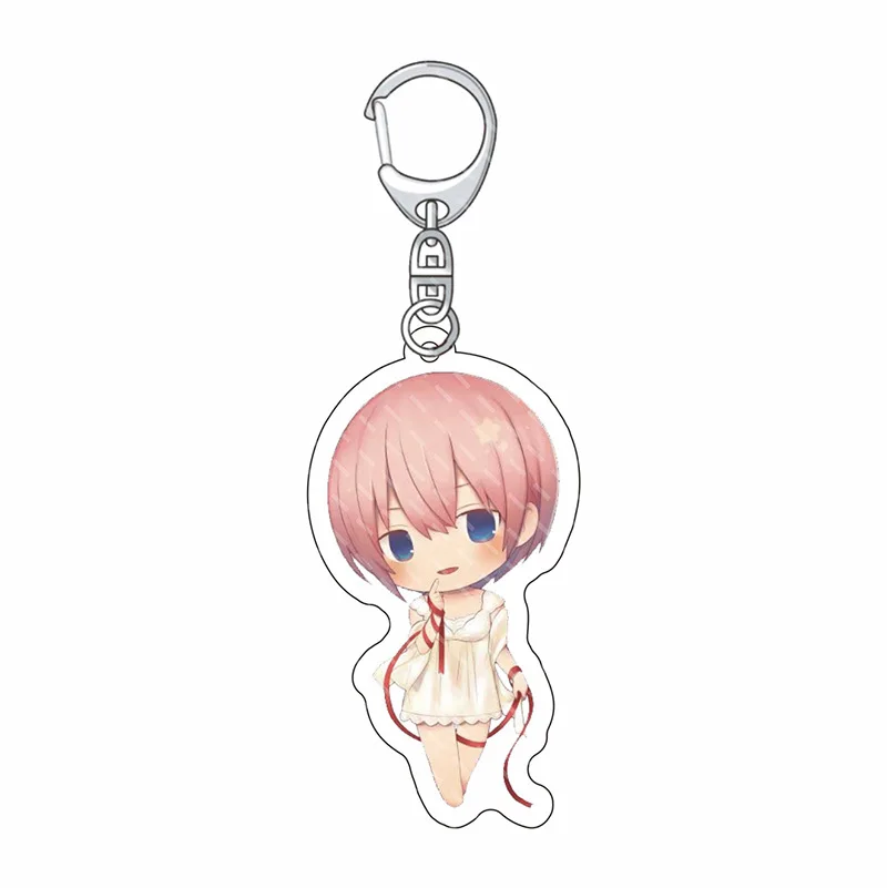 Anime Fans The Quintessential Quintuplets Nakano Sanjiu a flower two is four leaves May love acrylic pendant case car key chain