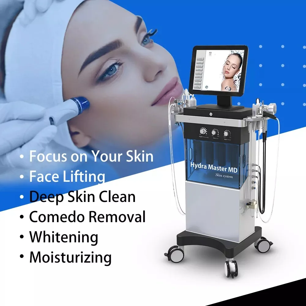 2023 14 in 1 Hydro Gesichts Aqua Peel Wasser Derma brasion Gesichts pflege Maschine Sauerstoffs trahl Peel Maschine Multifunktions Spa