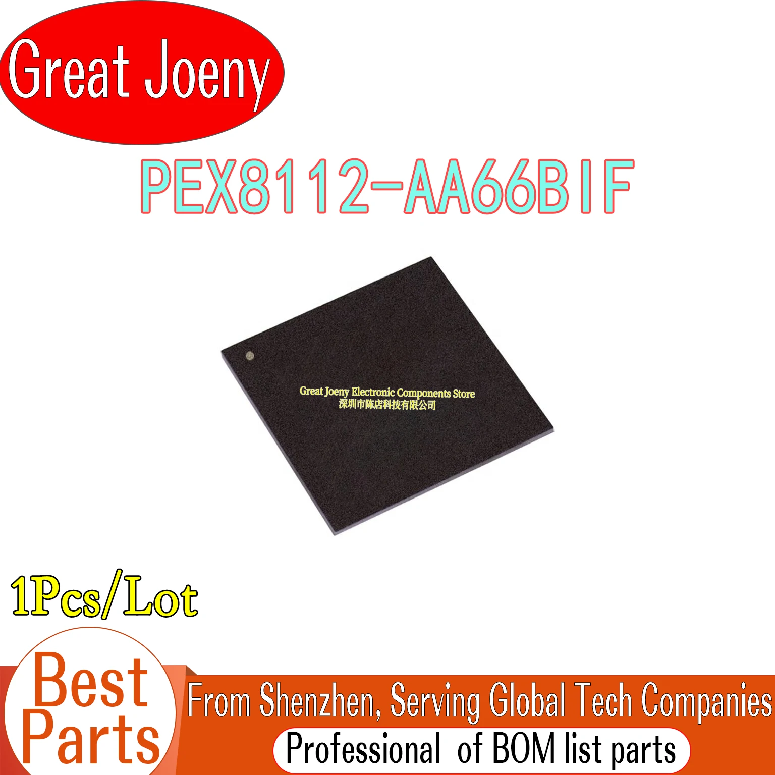 

100% New Original PEX8112 PEX8112-AA66BIF PEX8112-AA66BI IC Chipset BGA-144