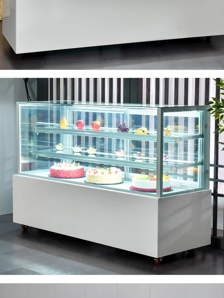 FGFGCake Display Cabinet Commercial Small Dessert Cabinet West Point Refrigerated Right Angle