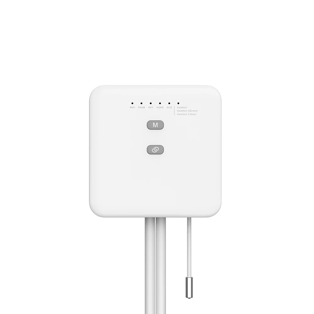 Thermostat intelligent Tuya ZigBee pour radiateur à fil pilote, compatible Ecowatt, surveillance de la consommation électrique, télécommande, Alexa, Google