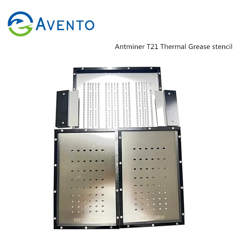 

Antminer S21 T21 thermal grease stencil Help the Antminer S21 T21 hash board to evenly apply thermal grease.