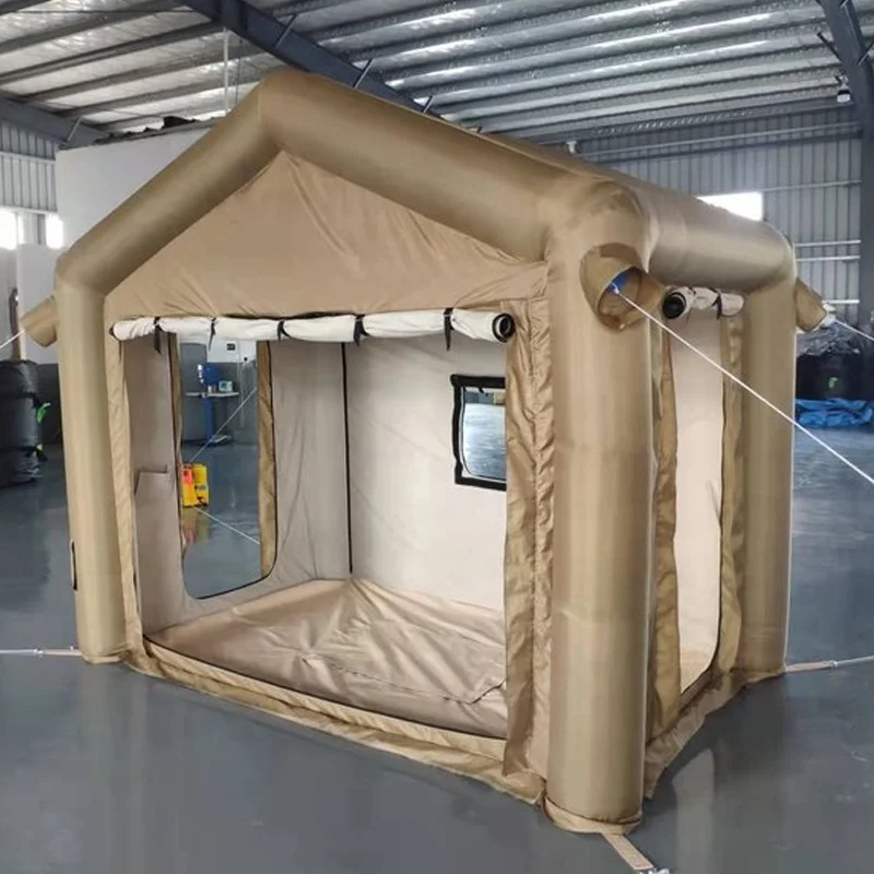 3*2m outdoor air tight one bedroom middle east waterproof inflatable desert tent for camping