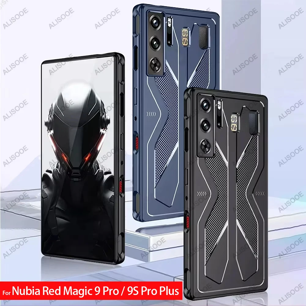 For Nubia Red Magic 9 9S Pro Plus Case Gaming Cooling Soft TPU Protect Cover for ZTE Nubia RedMagic 9 9S Pro Plus Case Capa