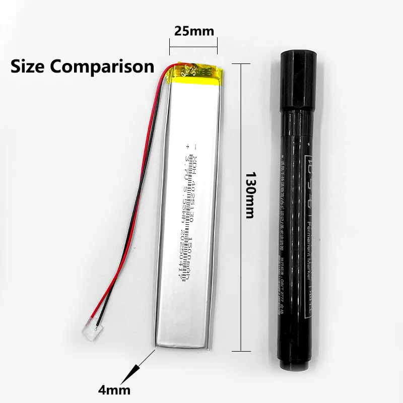 3,7 В 4025130 Аккумулятор 1500 мАч