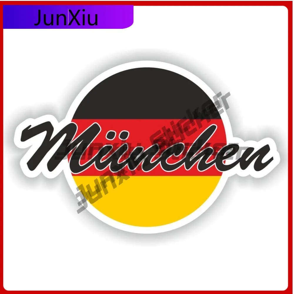 

Munchen Germany Flag With City Sticker Personality High-quality Decal Accessories X500 Motorcycle Stickers Car Decals And Graphi