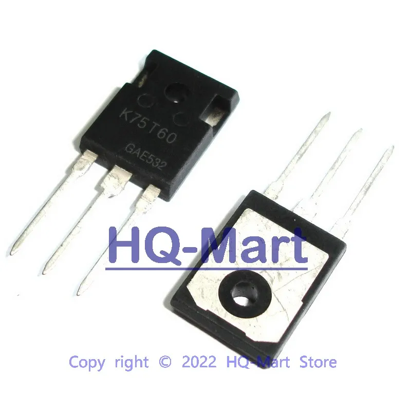 1 PCS IKW75N60T TO-247 K75T60 IKW75N60 IGBT Designed for DC/AC Converters for Automotive Application Transistor