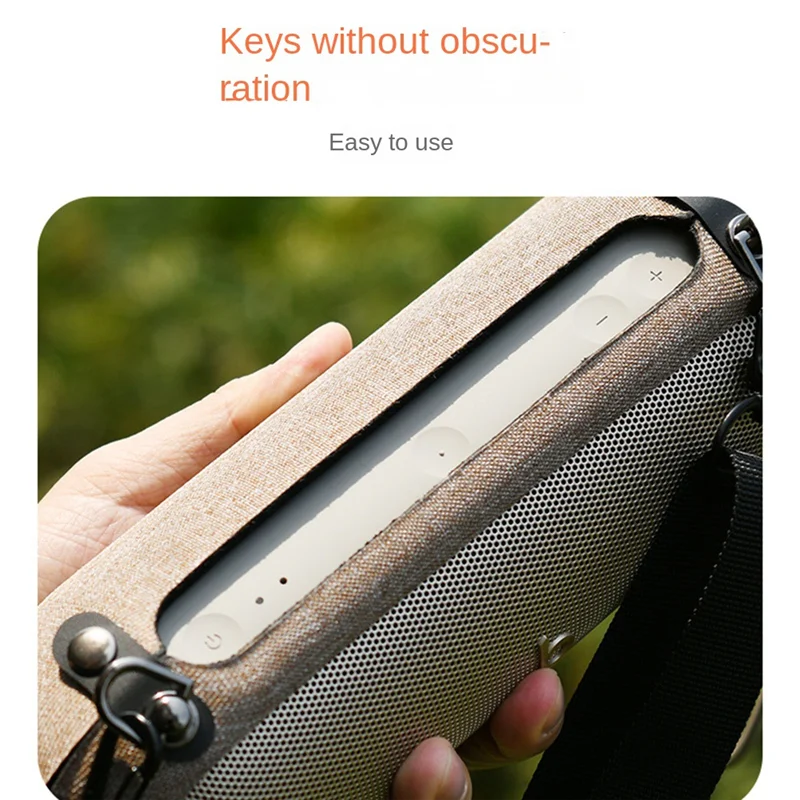 

Compact For Beats Pill 2024 Speaker EVA Zipper Storage Hard Case Audio Shoulder Strap Messenger Bag