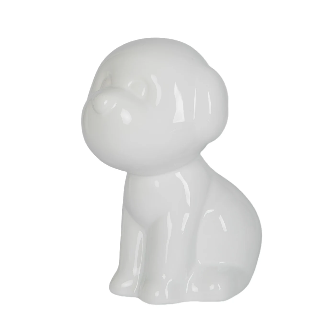 white ceramic dog urn with screw lips Cremation Ashes Urn Sealed Funeral