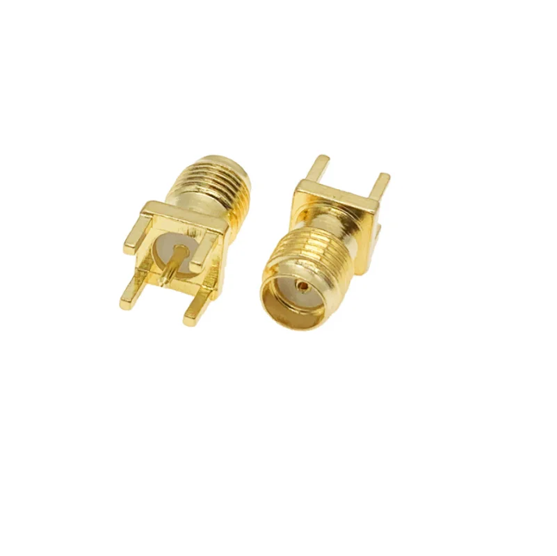 SMA female RF connector 13mm PCB mount straight PCB solder mount adapter