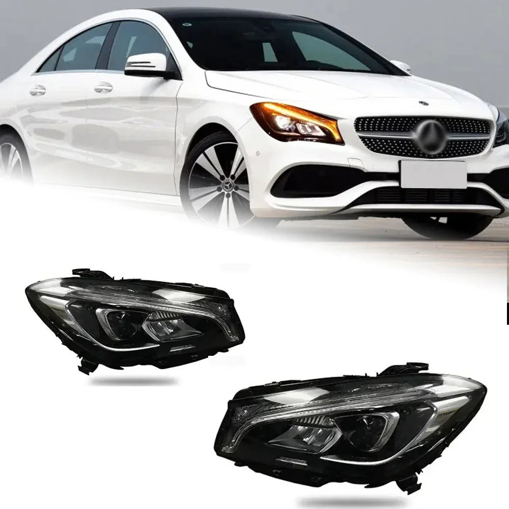 

Обновление автомобиля для Benz W117 2014-2017 CLA 220 CLA45 CLA260, светодиодные автомобильные фары в сборе, аксессуары для сигнальной лампы