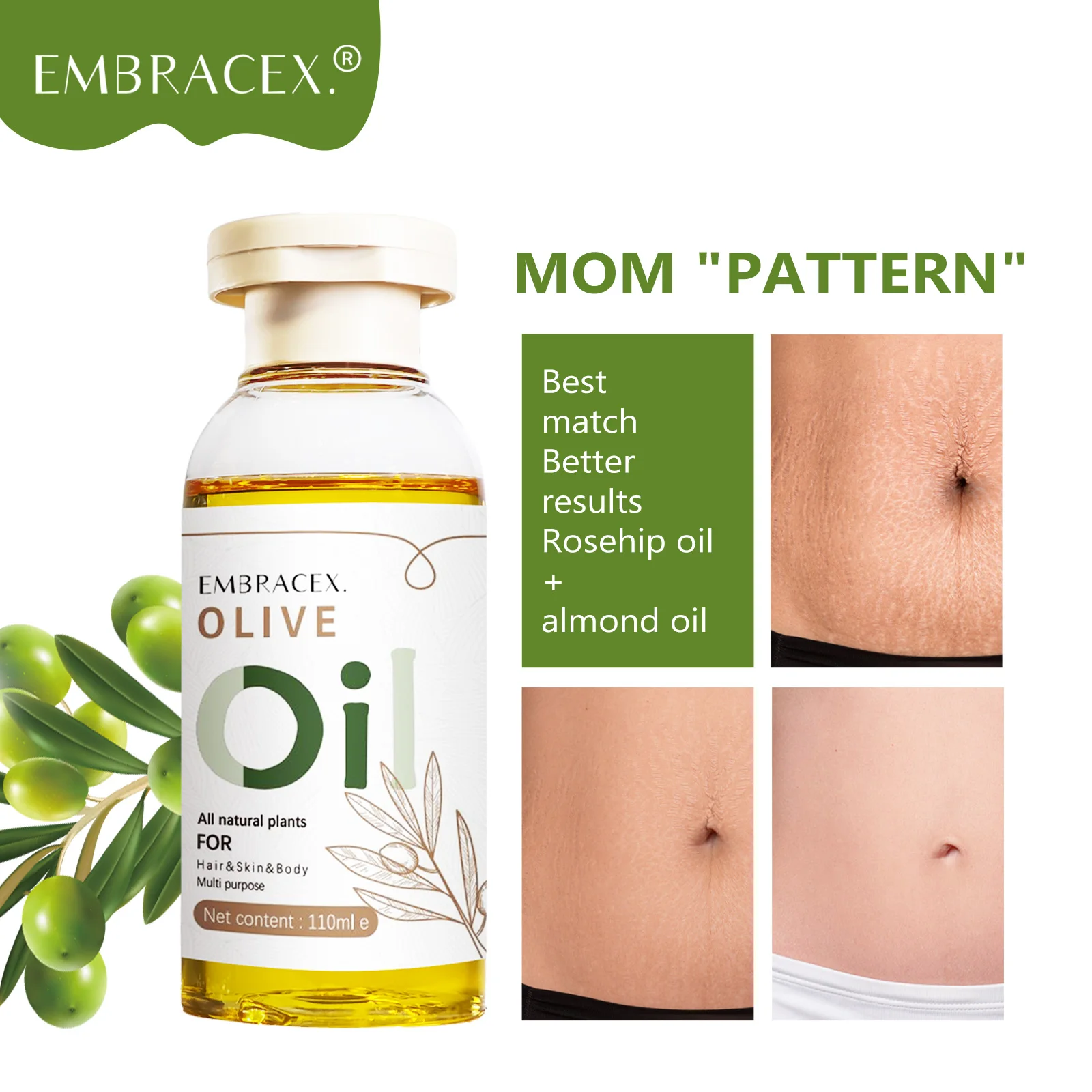 

110ml Olive Oil Olive Carrier Oils Base Oils Massage Oils Face Body Care For All Skin Hair Types Finger Nail Care Holiday Gifts