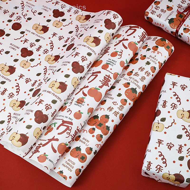 5sheets Tissue Papers Wrapping Creative DIY Craft Flowers Gift Box Packing Wedding Party Home Decoration Supplies 50cm*70cm