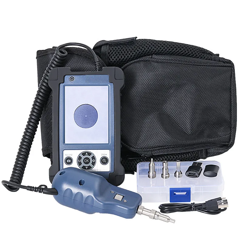 FTTH 400x Optical Fiber Microscope Handheld Fiber Endface Detector Exfo End Face Inspection Probe SC/FC/ST/LC Female Fibre-scope