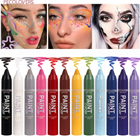 1 Pc Rich Colors Selection Makeup Crayon Pen, for All Art Forms and Creativity, High Color Presentation, Hand-painted Graffiti