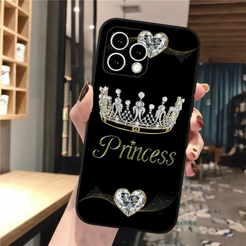 Queen King Phone Case For iphone 16 15 14 Pro Max 16 15 14 13 12 Pro 15Plus iphone 11 Shell