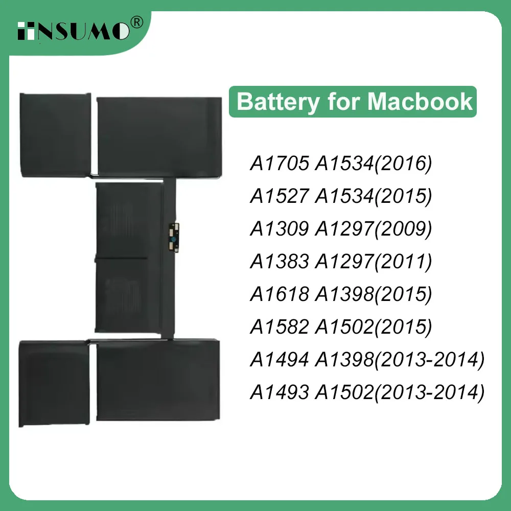 

Аккумулятор для ноутбука Sofix для Apple Macbook Air A1705 A1527 A1534 (2015) A1309 A1383 A1618 A1582 A1494 A1493, запасные части для аккумулятора