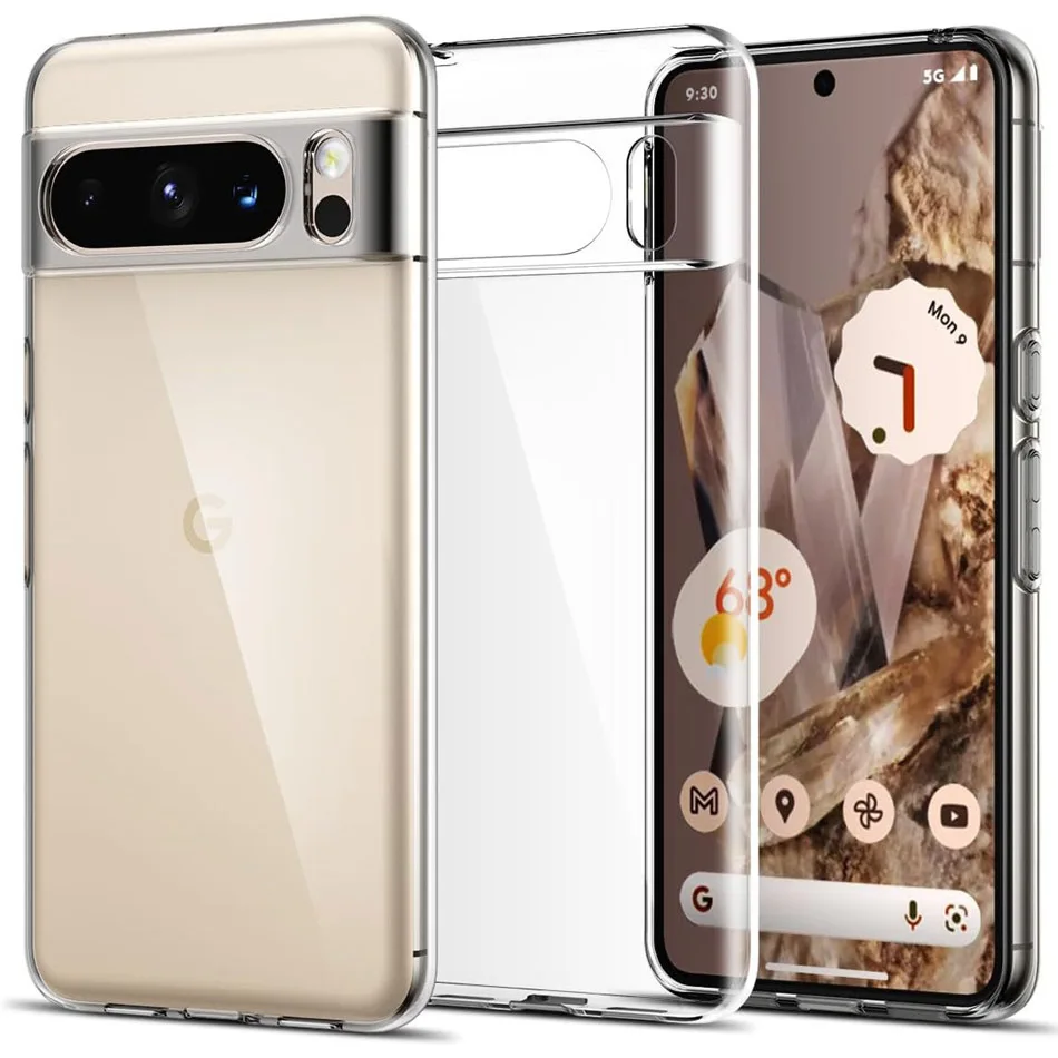 Ultra Slim Clear TPU Phone Case For Googel Pixel 9 8 8A 7 7A 6 6A Pro 5 5A 4 4A 3A XL 4G 5G Soft Transparent Back Cover