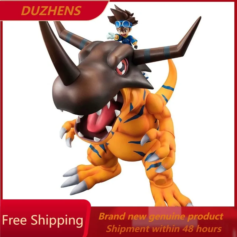 

In stock Genuine MegaHouse Digital Monster Greymon Yagami Taichi PVC Action Anime Figure Model Toys Figure Collection Doll Gift