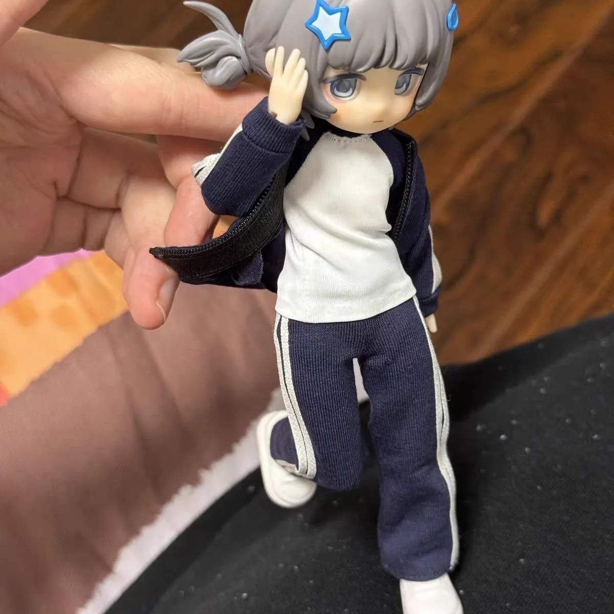 1/12 Doll Clothes Set Casual Sports School Uniform Jacket Long Sleeve Top  Pants Doll Outfit Accessories
