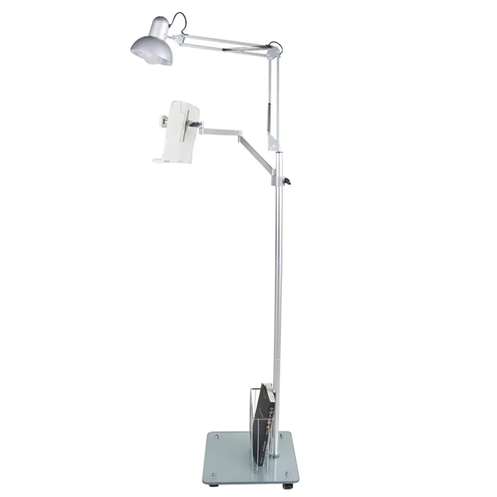Metal Portable Reading Stand Height Adjustable Rotatable Floor Book Holder For Bedside Home Use
