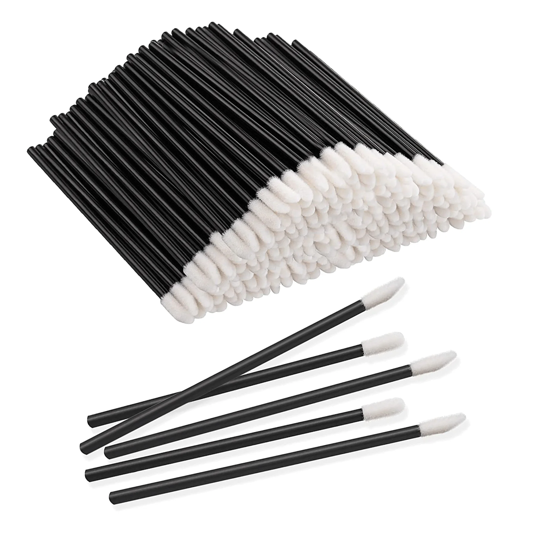 Comango – brosses à lèvres jetables, outils de démaquillage, nettoyage des cils, rouge à lèvres, brillant, Mascara, ensemble applicateur, 50 pièces