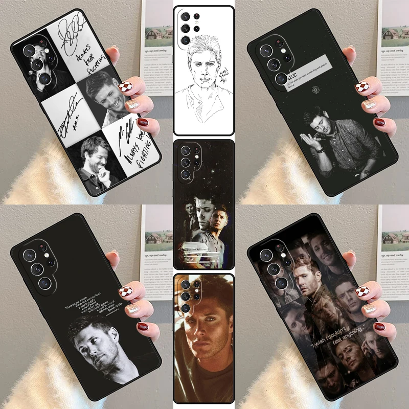 Supernatural Jensen Ackles Phone Case For Samsung Galaxy S23 S21 S20 FE S24 S22 Ultra Note20 S10 S9 S8 Plus Silicone Cover