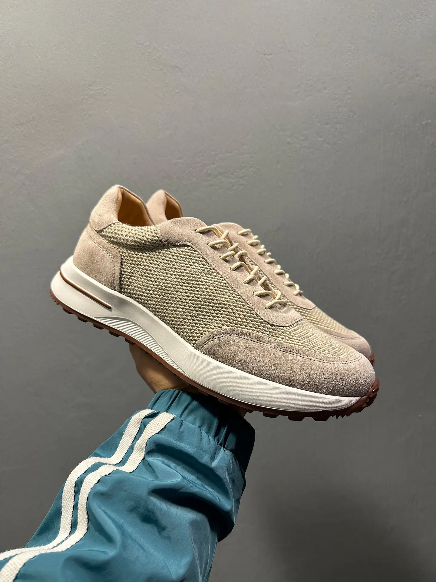 

Breathable Sheepskin German Training Shoes Men's 2026 New Retro Mesh Stitching Sports Casual Shoes All-match Breathable Forrest