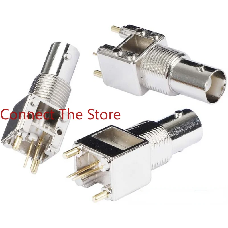 6PCS BNC-KWE Metal Bracket BNC-50KYWE  Female Video Socket Q9  RF Connector