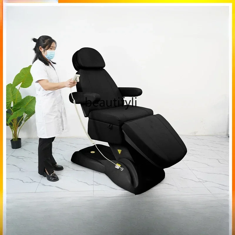 Multifunctional widened and thickened tattoo bed, embroidery intelligent lifting adjustment bed Y17