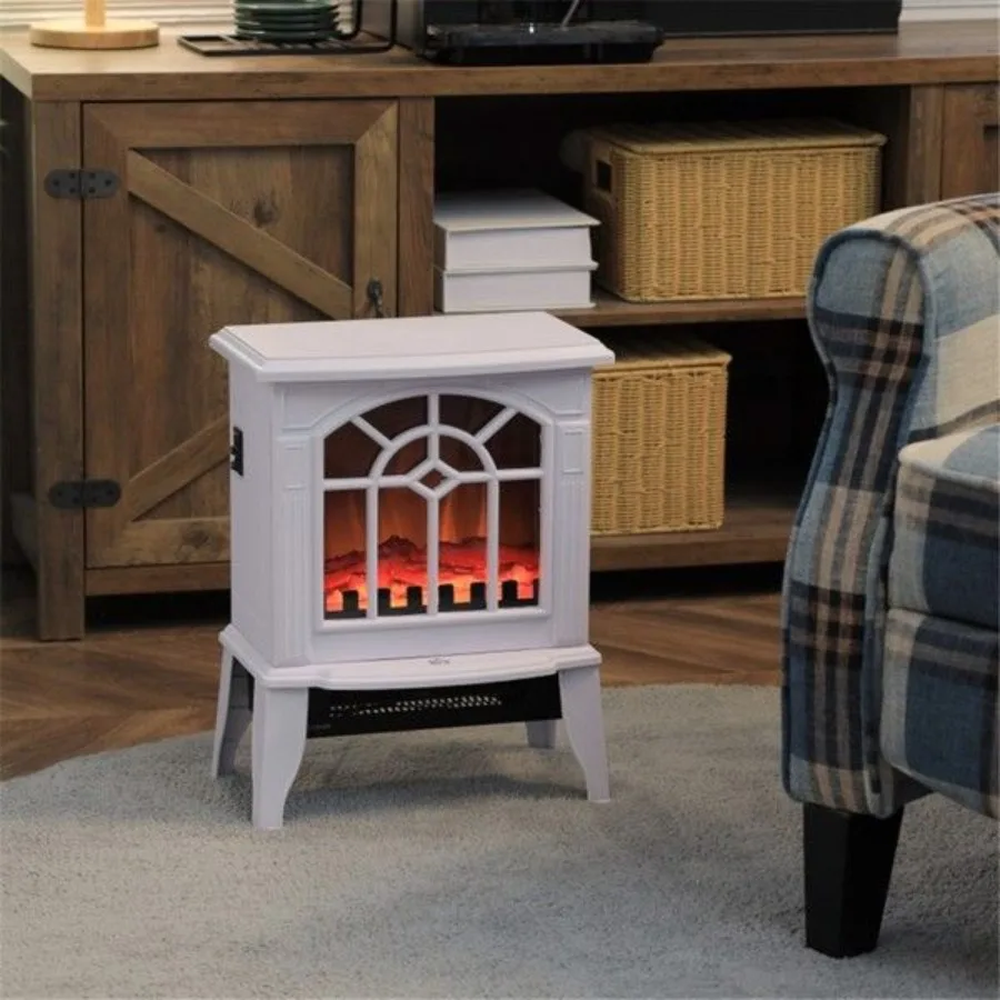 

750W 1500W 18 inch Electric Fireplace Heaterwhite