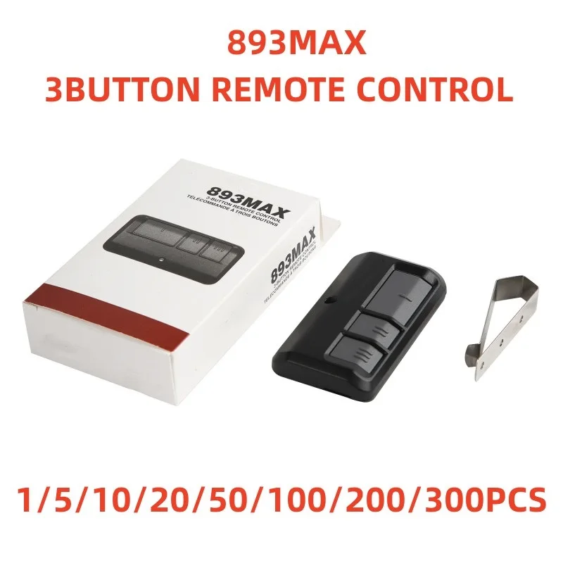 Telecomando 893Max per apriporta da Garage compatibile con 390Mhz Billion Code Remote Security 2.0 Remote