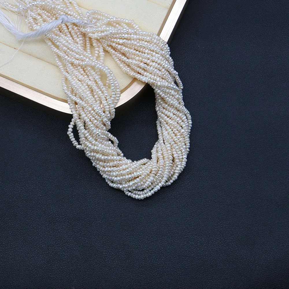 

Exquisite Luxurious Natural Freshwater Baroque Irregular Small Flat Beads DIY Jewelry Materials for Necklaces and Earrings
