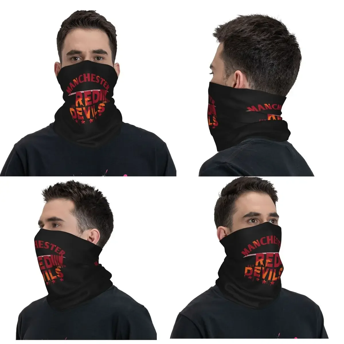 Devils Of Manchester, Manchester Is Red Bandana Neck Gaiter Printed Mask Scarf Cycling Scarf Outdoor Sports Unisex Adult Winter