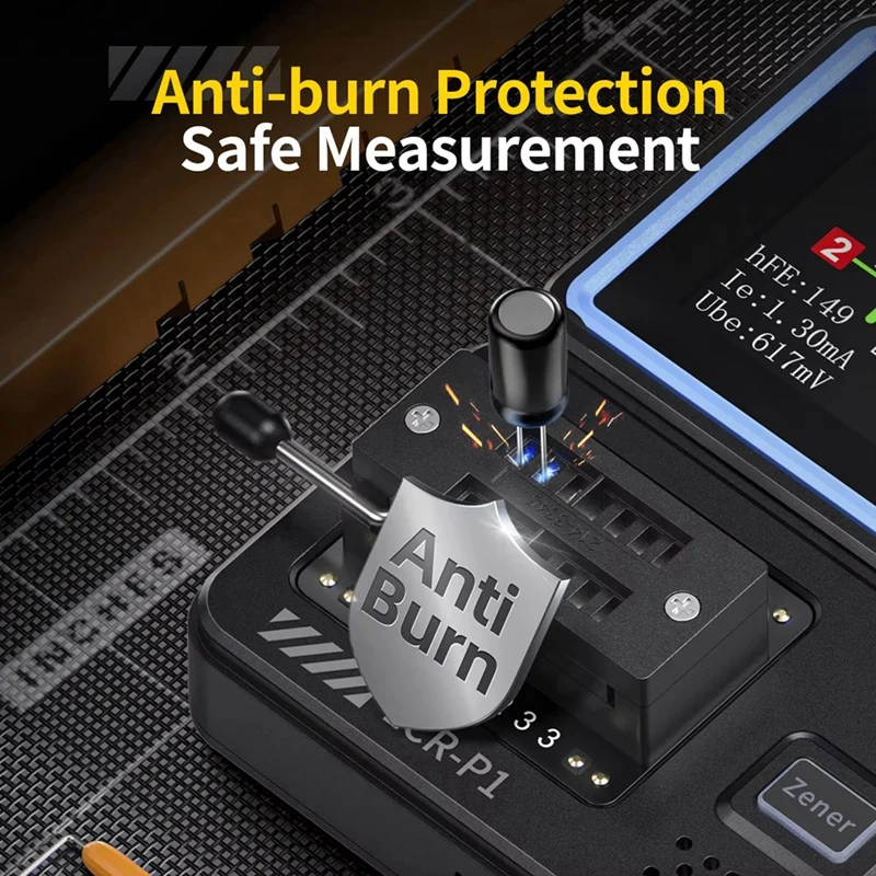 Transistor Tester Multimeter LCR-P1 Transistor Tester Multimeter Triode NPN PNP MOSFET SMD Capacitance Resistance