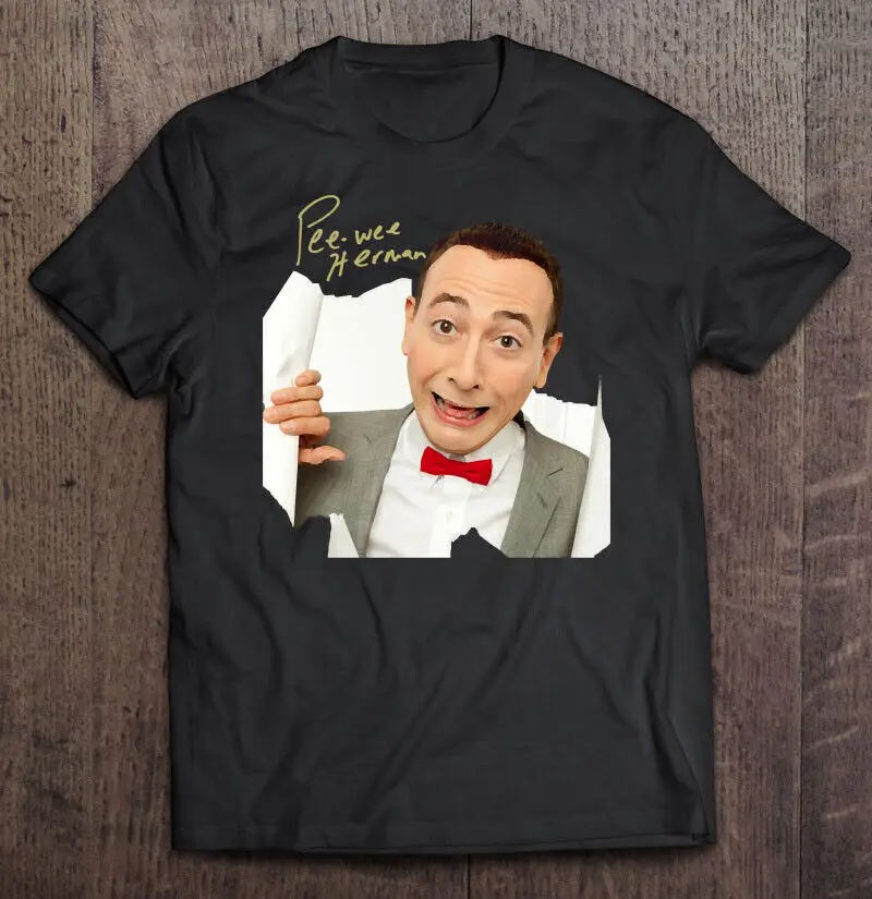 

Рубашка Paul Reubens Pee Wee Herman, забавная Мужская Черная унисекс, модель NE2129