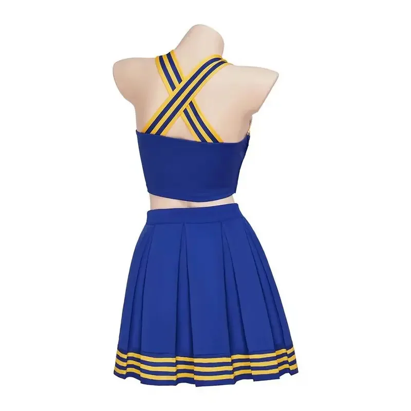 Taylor Cheerleader Uniform Swift Halloween Cosplay Costume Hip Hop Dance Costumes Blue White Dance Cheerleading Dress Suit Girls