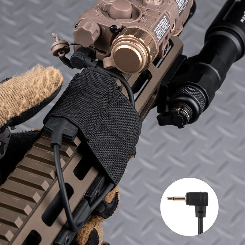 SF Guide Rail Wire Switch 2.5mm Crane Laser SF Flashlight Weapan Light PLUG Compact Remote Pressure for PEQ Hunting Accessories view 4