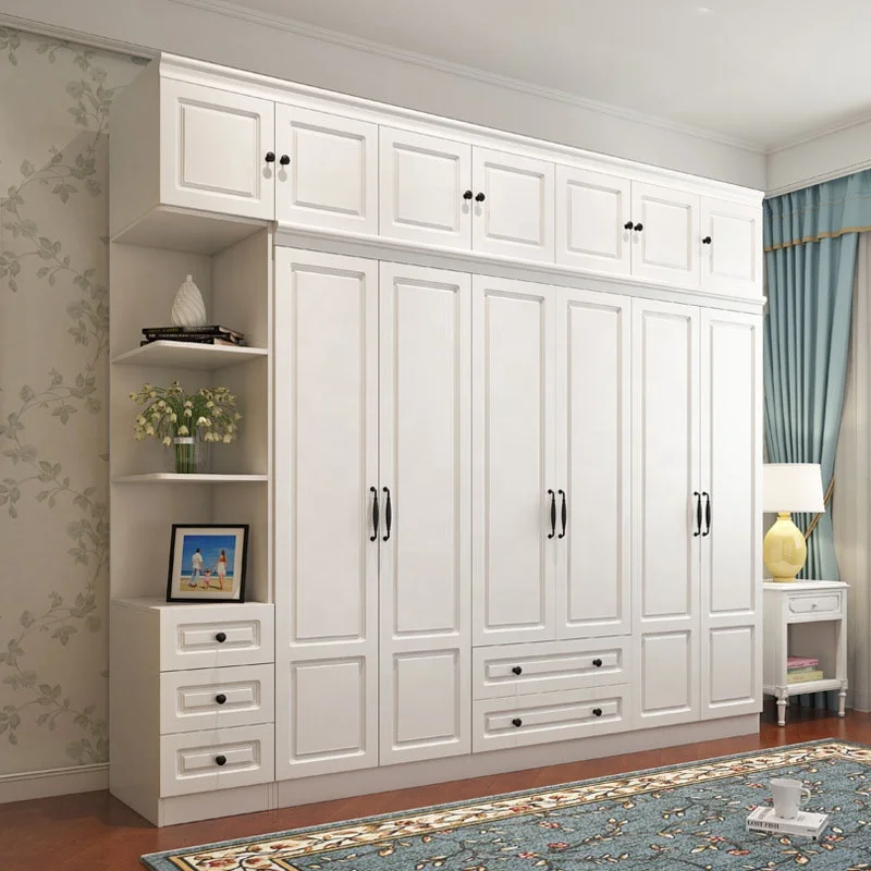 simple household assembly cabinet bedroom rental room with large wardrobe plus