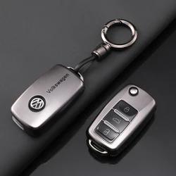 Soft TPU Car Key Case Cover Shell For VW Volkswagen Polo Tiguan Passat B5 B6 B7 Lavida Golf 4 5 6 MK6 Jetta Keychain Accessories