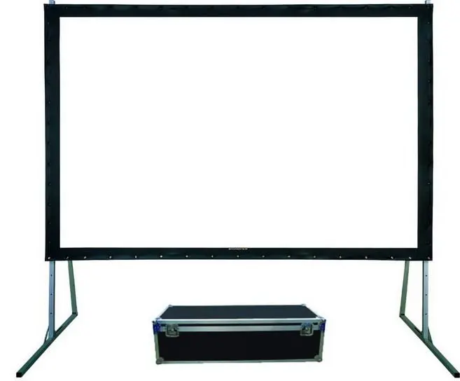 

100 Inch 16:9 Front Matte White Fast Fold Projector Screen With Stand Cinema Meeting Home Theater 4K Outdoor Projection Screen