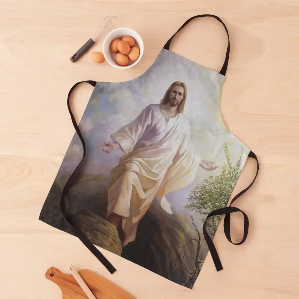 

Jesus is risen and alive Apron Manicurists Men kitchen cleanings Apron