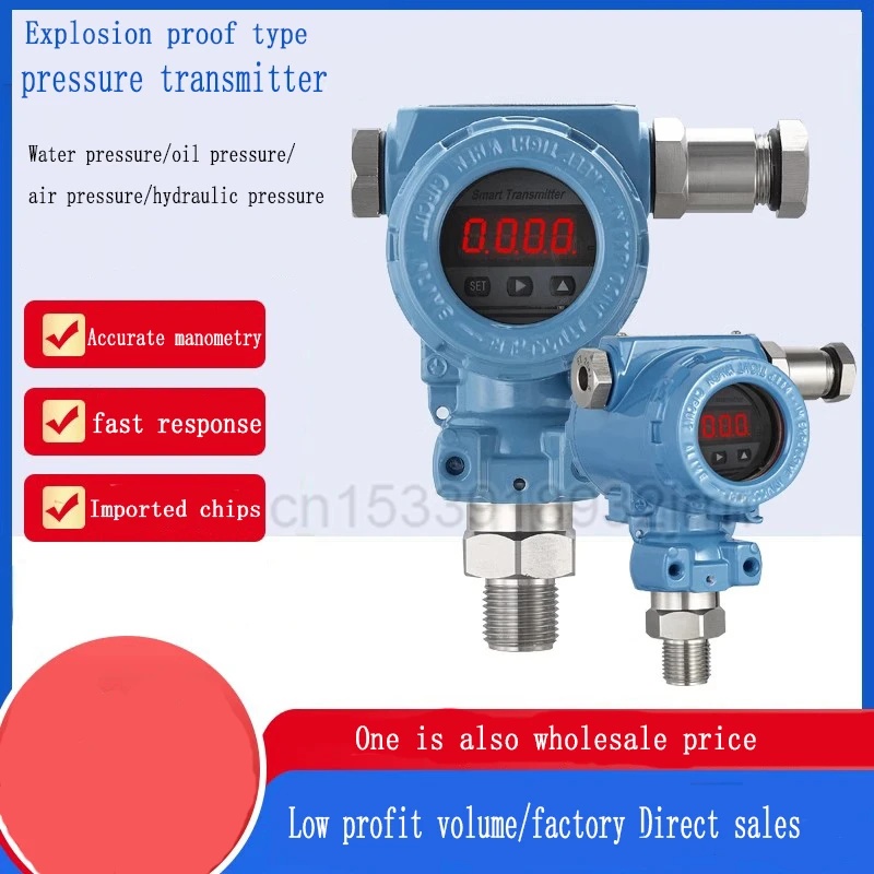 

1pcs Isolation Explosion Proof 2088 Pressure Transmitter High Precision Intelligent Hammer Type 485 Pressure Sensor Intrinsic