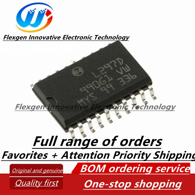 (5 pcs) L297D SOP-20 stepper motor controller/driver IC in L297D013TR  package