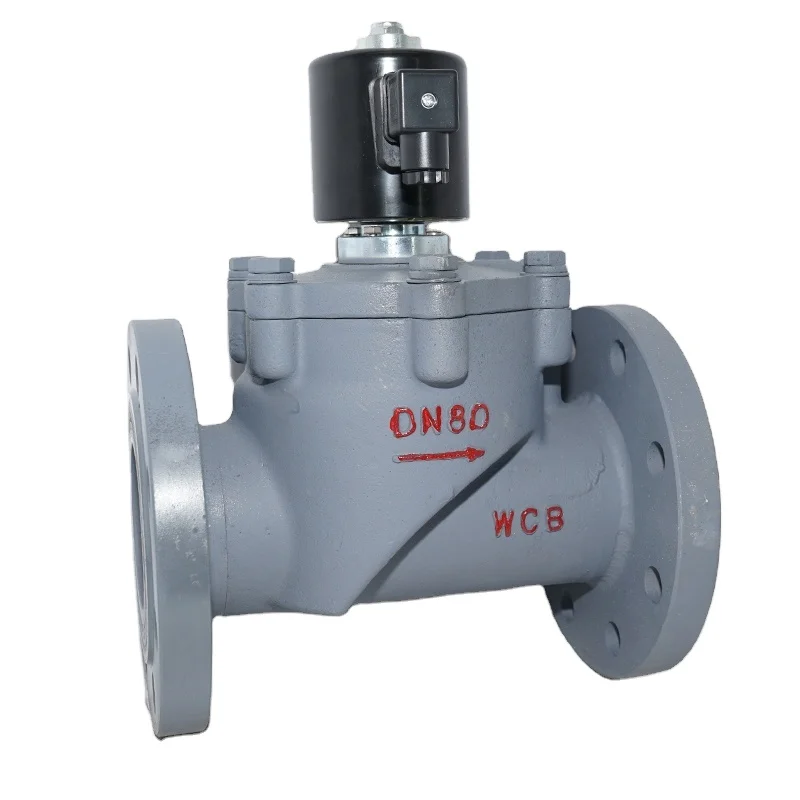 Valves Normally Open Z292 Carbon Steel 220V 24V AC DC 2 Way Pilot Operated Piston NO Solenoid Valve