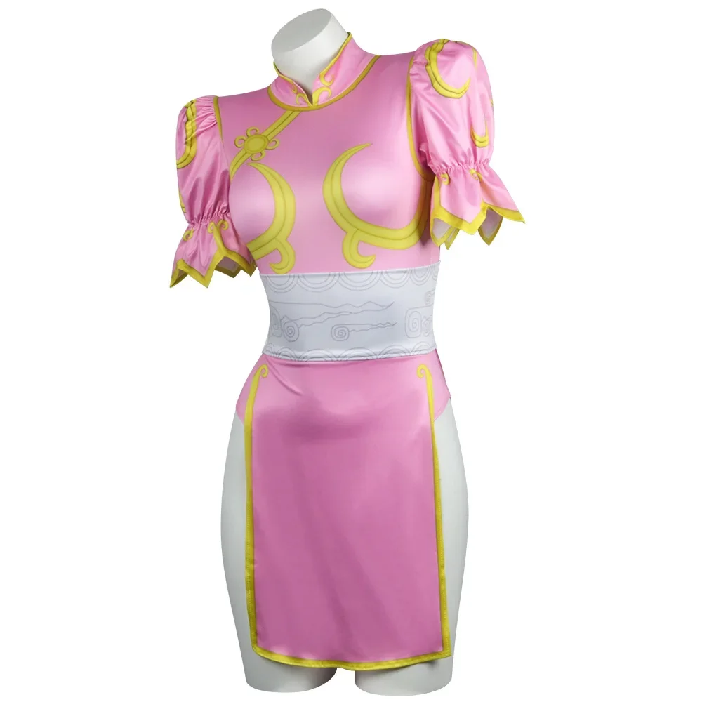Anime Game Street Cosplay Costume Fighter Chun Li Jumpsuits Swimsuit Vest Sexy Cosplay Outfit Women Halloween Party Convention view 5