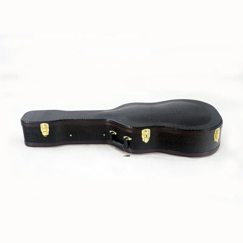 Folk Guitar Case 39 Inch 41 Leather Case Wooden Hard Case Convex Pressure Resistant Guitar Bag Drop-Proof
