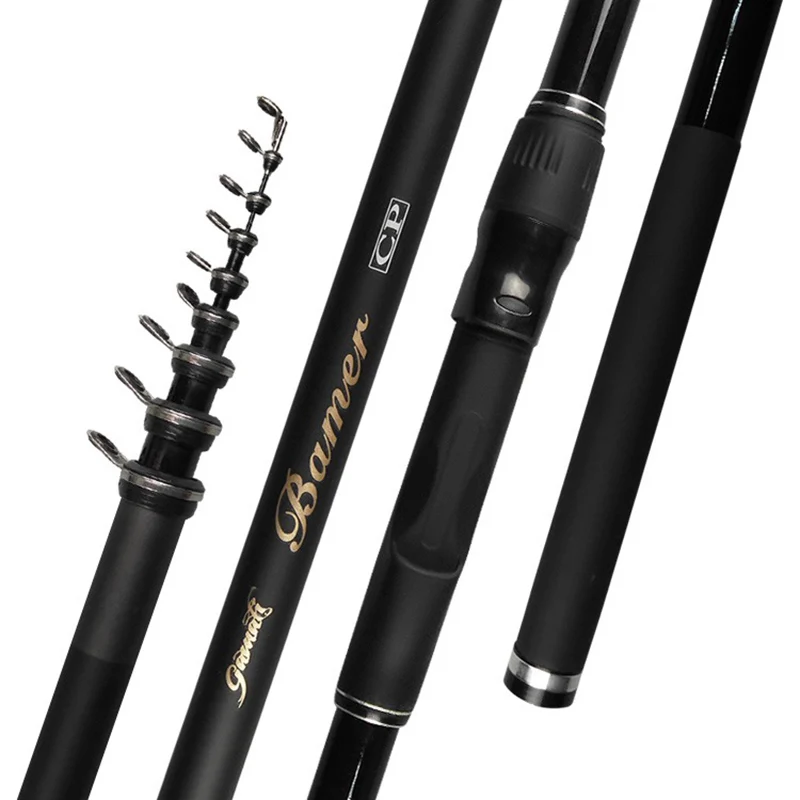 Rock Fishing Rod 3.6M 4.5M 5.4M 6.3M High carbon Super hard Telescopic Fishing Rod Fly Fishing for carp fishing A030