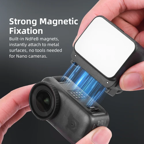 Imagen 2 del producto Luz de relleno para DJI OSMO Nano accesorios luces de vídeo magnética IPX4 impermeable fotografía iluminación luz 600mAh recargable
