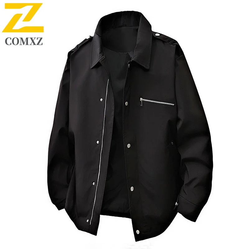 

Men Jacket 2025 Trendy Versatile Comfortable Breathable Mountain Series Work Jacket Outdoor Casual Medium To Long Zipper Jacket